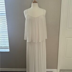 Zara Basic Cream Maxi Dress- new without tags -Size M